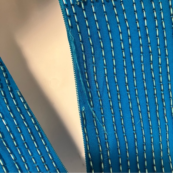 Vintage NWT Alyce Designs Blue Beaded Dress - Picture 12 of 16